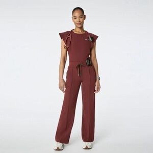 Figs Alexandria Wide Leg Scrub Pant in Walnut. Size Small. NWT.